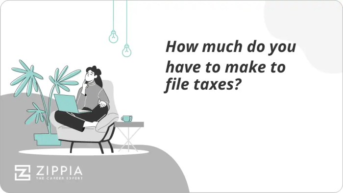 How much do you have to make to file taxes? - Zippia